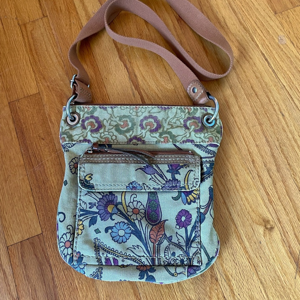 FOSSIL Canvas Printed Adjustable Crossbody Bag